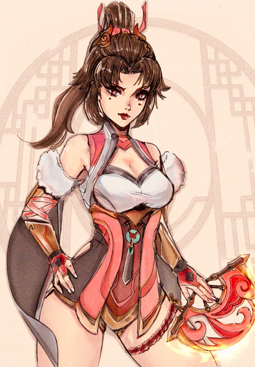 SpideyKosm's tweet photo. Anran ! 🐥The Vermilion Bird doesn't just burn
It purifies the way to its rise ! ! !  ❤️‍🔥🐦‍🔥

a  Red Ribbon Anran drawing 😭
#overwatchfanart #Anran https://t.co/aVUhbOLwHV