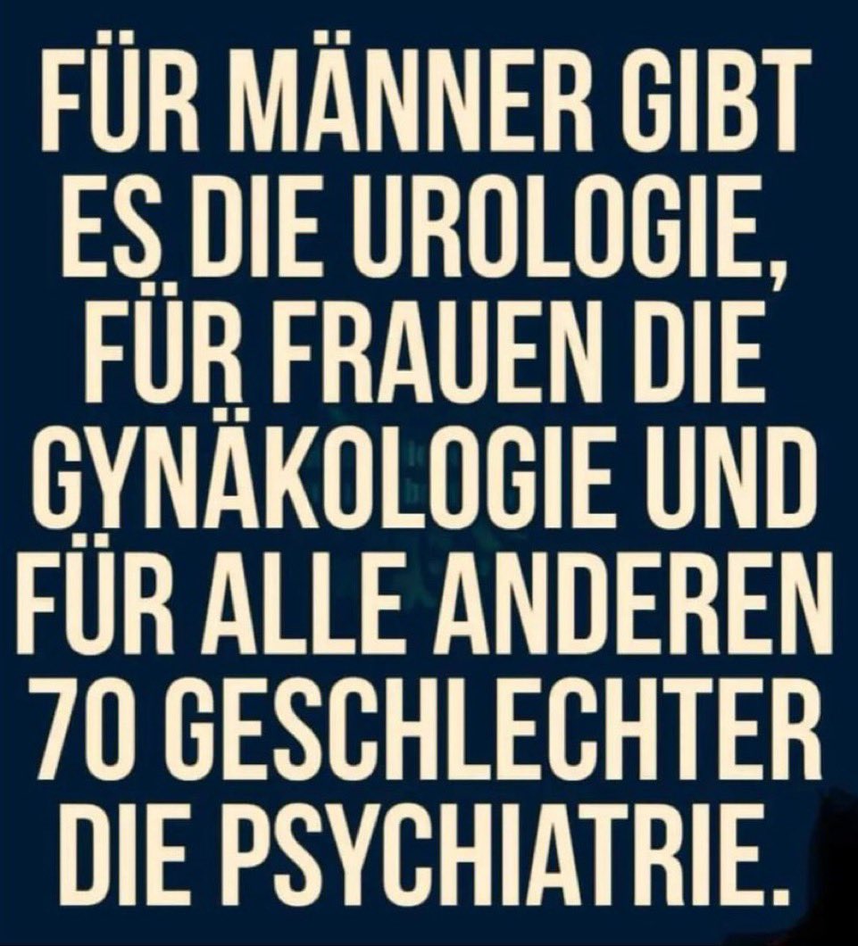 Für alle Altparteien Wähler !  Es gibt nur zwei Geschlechter!