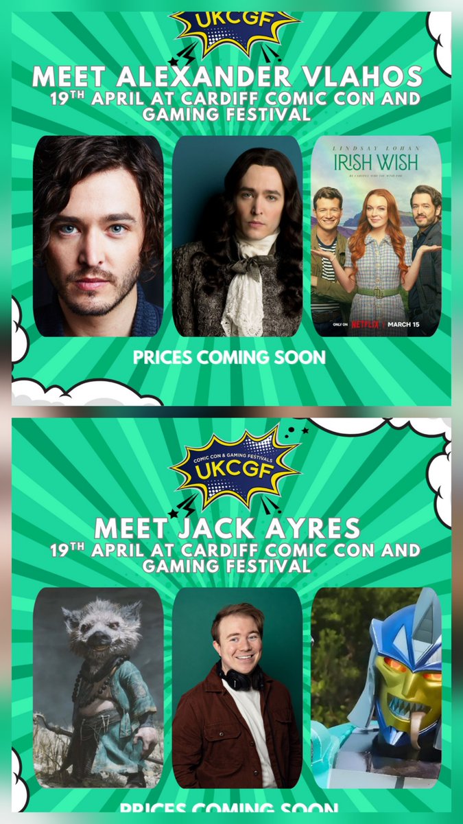 DMJConsult23's tweet photo. Next Sunday, meet Alexander Vlahos &amp; @jackayres71 at #Cardiff @ukcgfevents.

Info here: https://t.co/RFQftdv4Sk

#AlexanderVlahos #JackAyres
#Versailles #Merlin #Outlander #Sanditon #DuetNightAbyss #TransformersCyberworld #BlackMythWukong #WutheringWaves #BaldursGateIII
#UK https://t.co/D8n7Kuz5SI