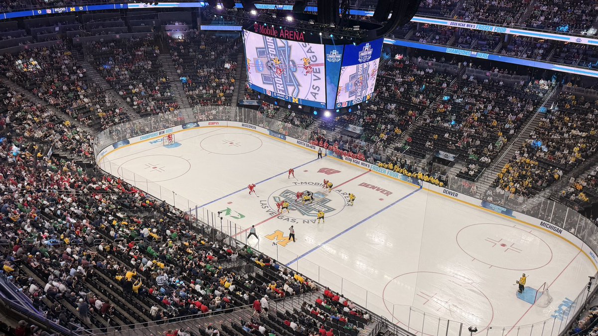 stayjustintime's tweet image. 🏒🎉 The Frozen Four just delivered a DOUBLE OT thriller in Vegas!

Denver edges out Michigan 4-3 in a nail-biting marathon that stretched over 92 minutes. 

Kent Anderson, the unlikely hero with just TWO goals all season, scored the game-winner. Talk about clutch!

But can we