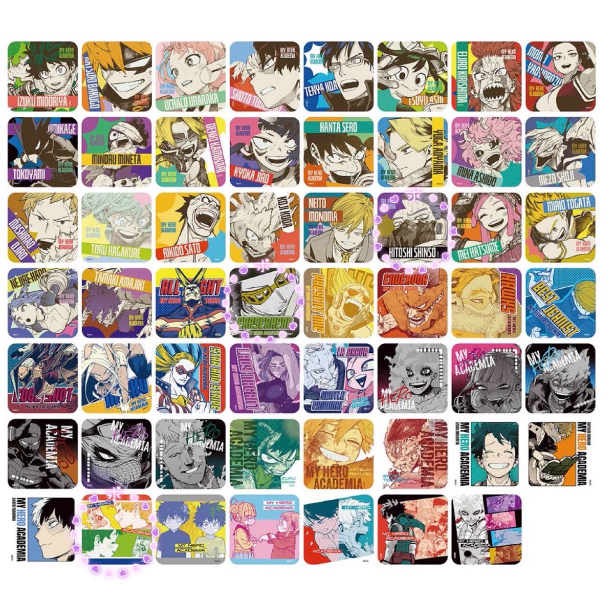 p_san12's tweet photo. 【交換】僕のヒーローアカデミア 原画展 ヒロアカ展 アートコースター

譲 オールマイト、緑谷、敵連合、峰田、波動
求 相澤＞心操、緑谷&amp;爆豪

郵送交換のみ。初めての方はプロカのご確認をお願いいたします。
検索からもお気軽にお声掛けください。
よろしくお願いいたします⋆* https://t.co/sFoN6gJJ1z