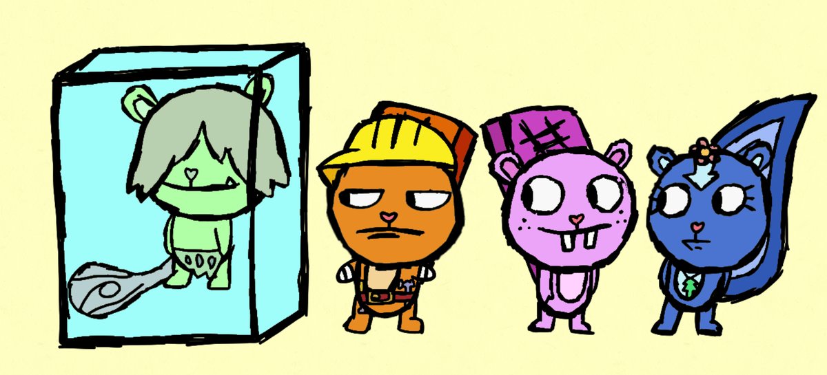 TBoyAcc's tweet image. A few characters I did for some friends! Also gave me a chance to test out this new style of mine which was fun

#htf #happytreefriends #handy #toothy #petunia #cromarmot
