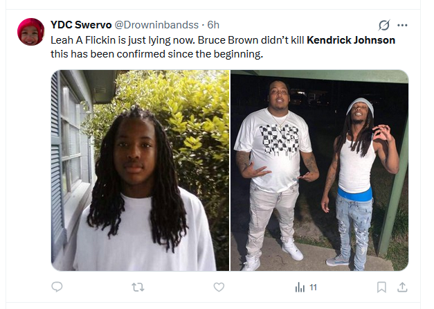 Swervo confirms Bruce brown did not kill Kendrick Johnson and was pistol whipped by Choppa and the rest of the Johnsons for no reason.

Thanks for a bit of honesty about Kendrick Johnson Auntie.