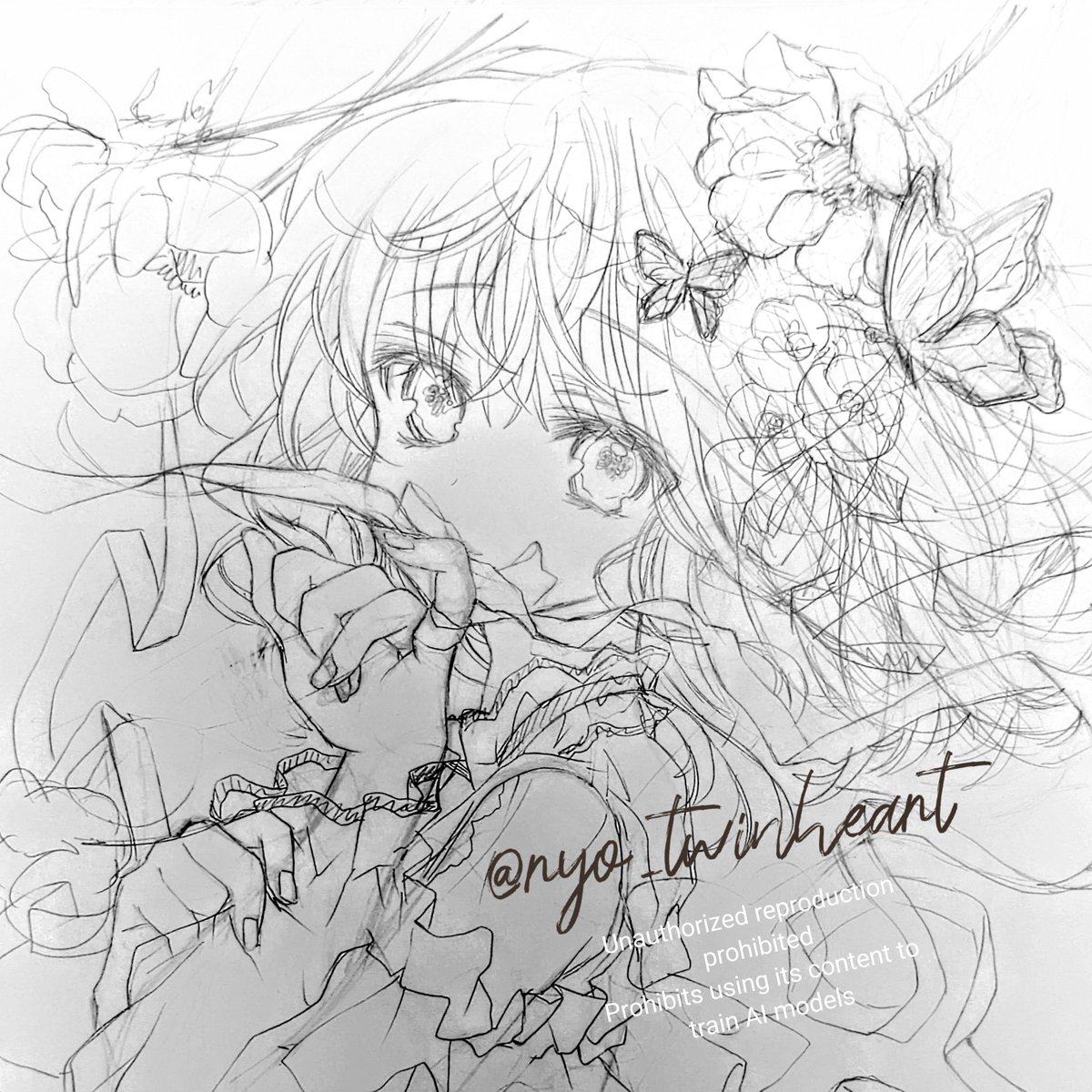 【香月 稜】4/15-19「アネモネの鉢」展◆ジュンク堂原画棚 tweet media