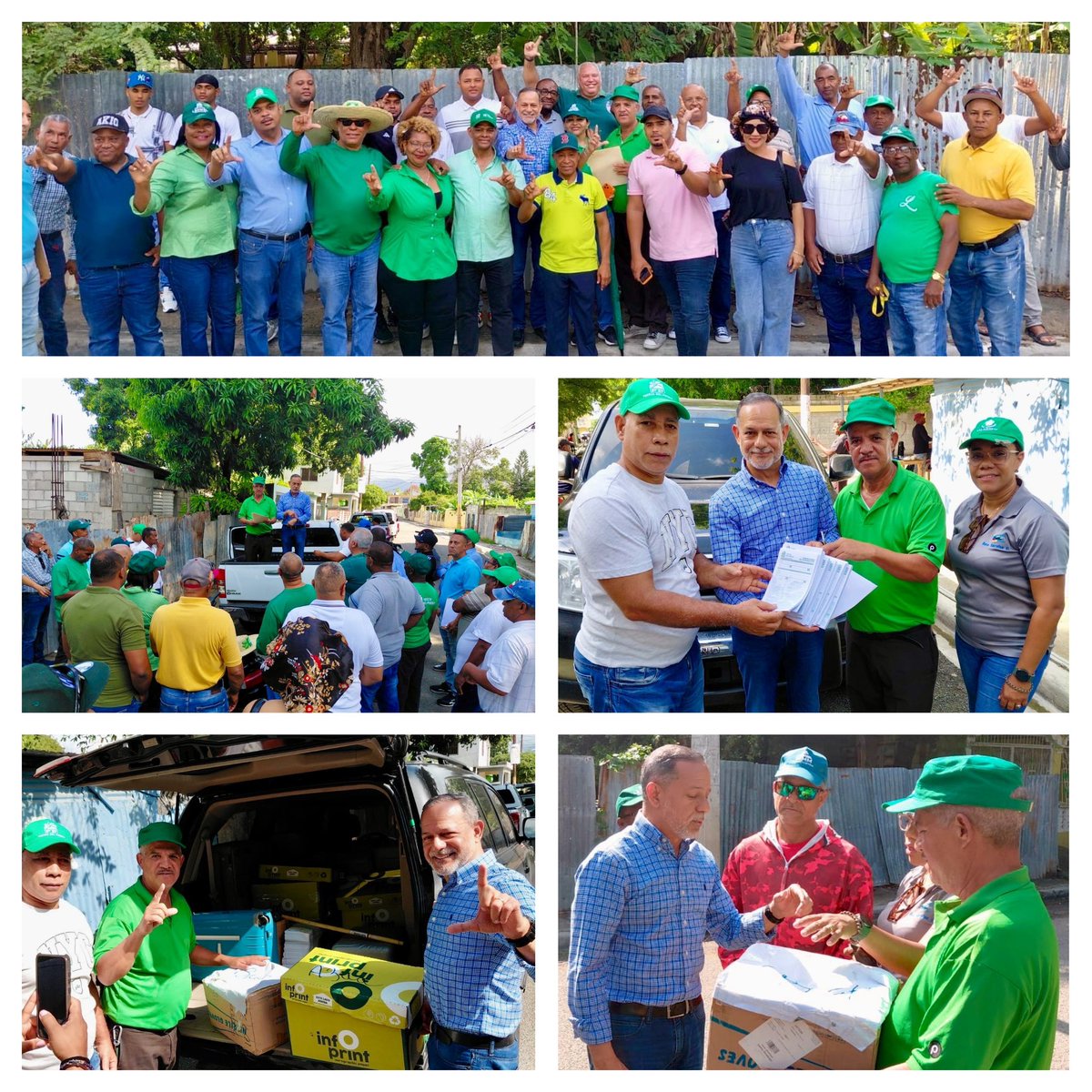 GuzmanFermin1's tweet photo. Desde la provincia de Azua, despachamos junto al compañero Antonio Sena, presidente municipal de la @FPcomunica, a los entusiastas dirigentes en otra Jornada de Crecimiento.

Entregamos más formularios para los nuevos miembros y el padrón electoral, para la cedulación que empezará el próximo lunes.

Con pasos firmes, construimos el camino hacia la victoria electoral de la #FuerzaDelPueblo y llevaremos a @LeonelFernandez como el próximo presidente de la República en 2028.