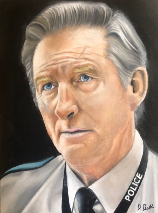 Art of the Day! "Adrian Dunbar". Buy at: ArtPal.com/DavidBell?i=18…