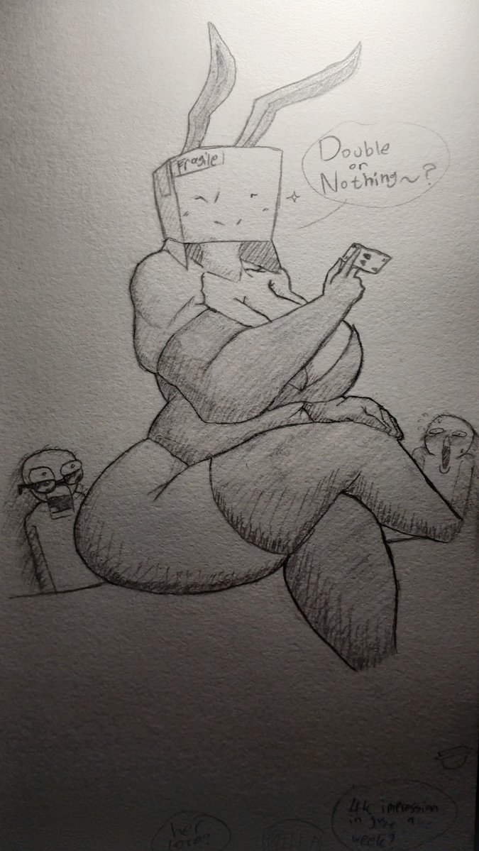 Spookelet2's tweet image. Wanna bet?

#art #ocart #oc #originalcharacter #boxhead #originalcharacterart #fanart #bunny