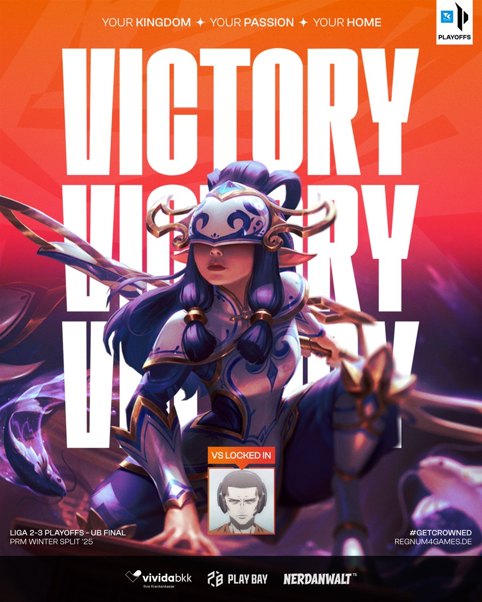 regnum4games's tweet image. WE DID IT AGAIN! 🔥

Wir bleiben mit einem 3:0 gegen #LockedIn in der 2. Liga der @PrimeLeague - damit ist der Klassenerhalt secured, GG &amp;amp; WP 🥳

#VAMOS &amp;amp; #getcrowned