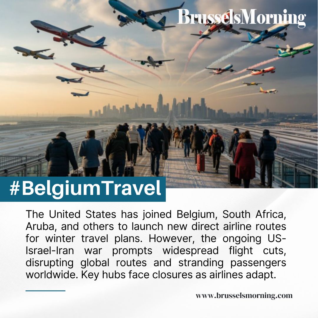 BrusselsMorning's tweet image. US allies Belgium, South Africa, Aruba launch winter direct flights amid US-Israel-Iran war flight cuts.

#BrusselsMorning #WinterTravel #DirectFlights #USIranWar #AviationUpdates

Read More: brusselsmorning.com