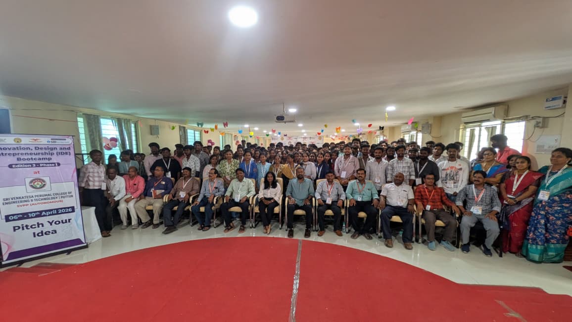 svpcetputtur's tweet photo. 📸 Ideas. Smiles. Innovation. 🚀
#IDEBootcamp 2026 Edition 3 Phase 1 Group Photo @ #Svpp Puttur, A.P

@narendramodi @PMOIndia @EduMinOfIndia @mhrd_innovation @dpradhanbjp @PIBHRD @SITHARAMtg @abhayjere @MS_AICTE @AICTE_INDIA @wadhwanif @pradeepdhage
@svppalumni https://t.co/k01yGGolDA