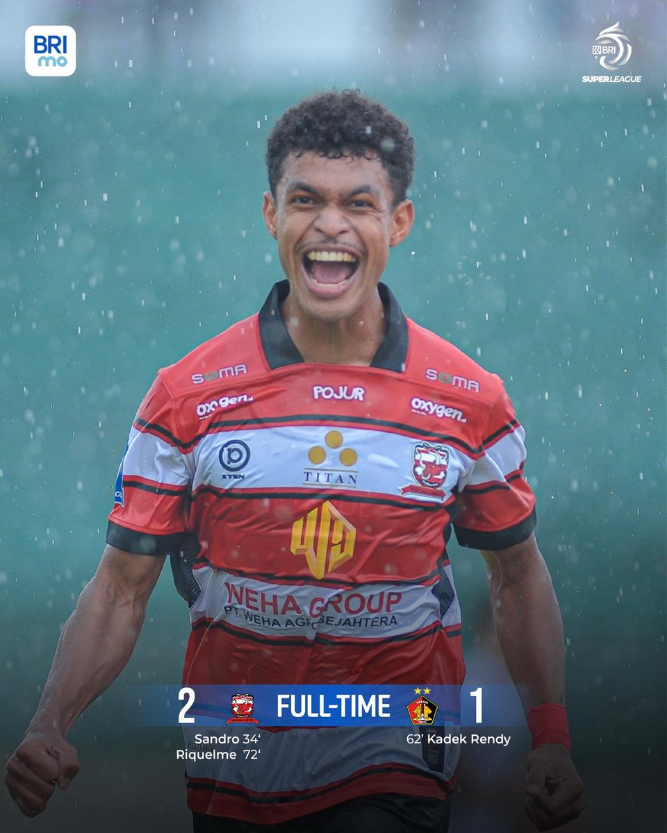 Liga1Match's tweet photo. Madura United FC menang tipis dari tamunya.

#BRISuperLeague #BRImo #BRIKPR https://t.co/3r1q2qELvM