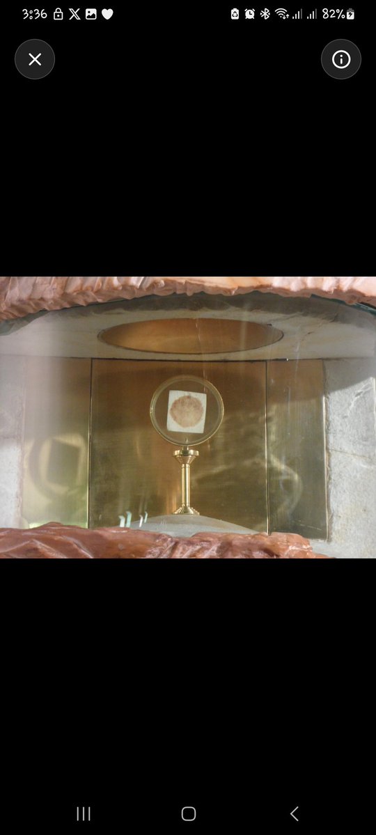 UcheMaryOkoli's tweet image. Eucharistic Miracle Day 4!

Cascia Italy 1330. 

A priest was preparing to visit a dying parishioner a short way from Siena. During his preparations, instead of putting a pyx in his prayer breviary, he placed a consecrated host instead. 

After arriving at the dying parishioner’s