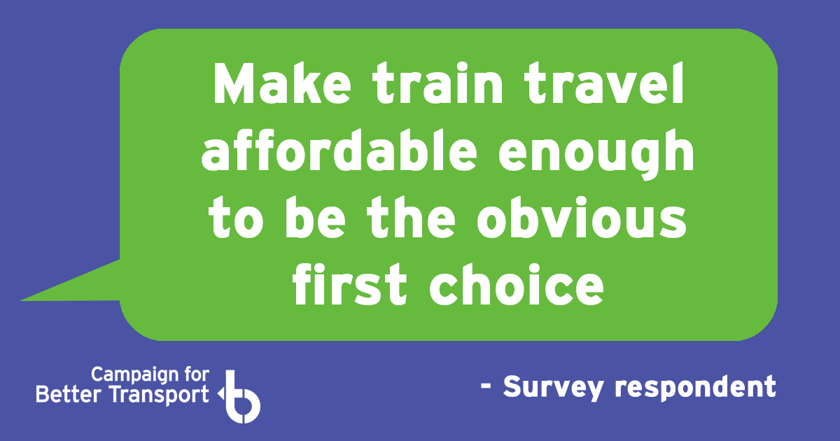 Affordability - reliability - expanding the network - what do YOU think should be the priorities for rail reform?

Please fill in our survey: bettertransport.org.uk/campaigns/rail…