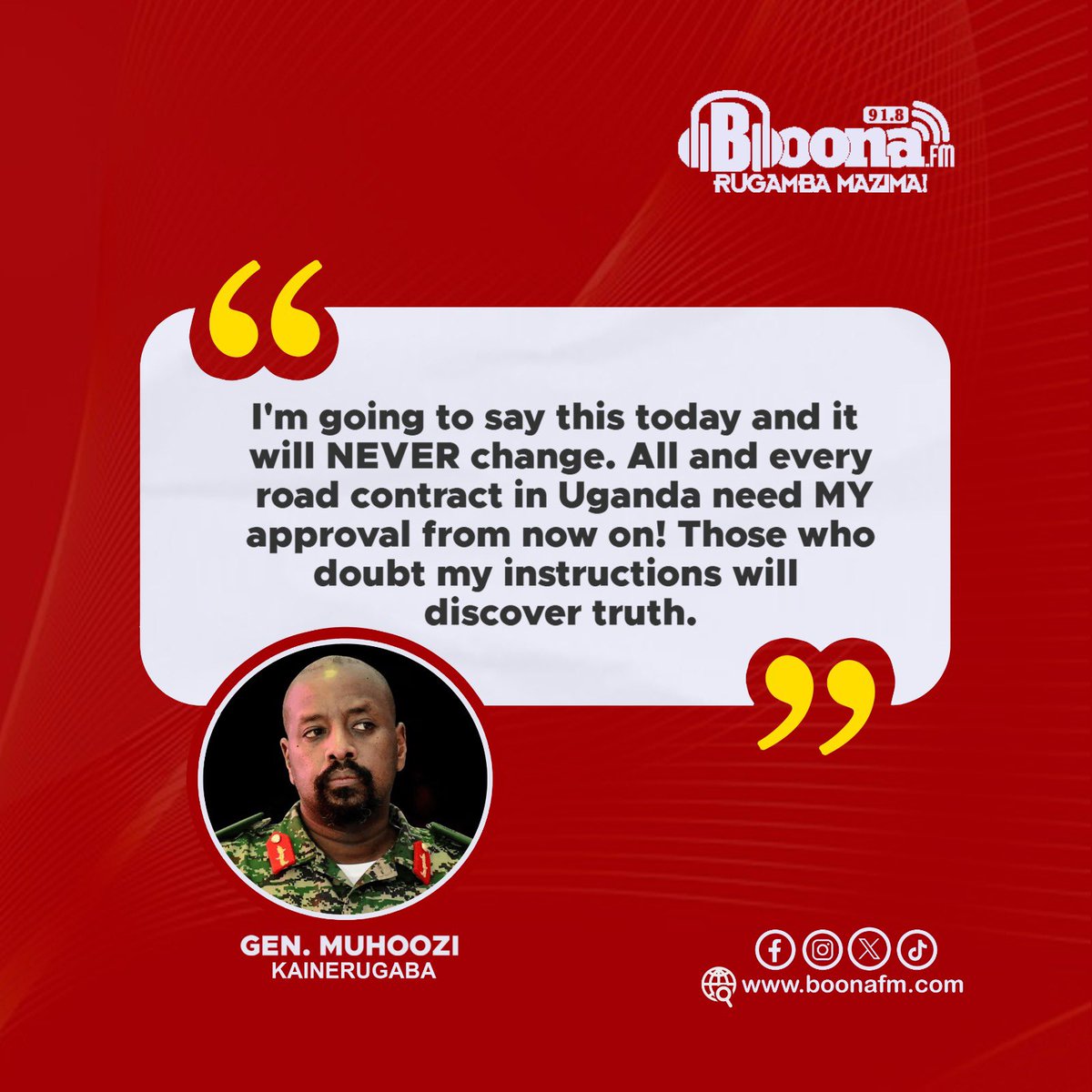 91.8 Boona FM tweet media