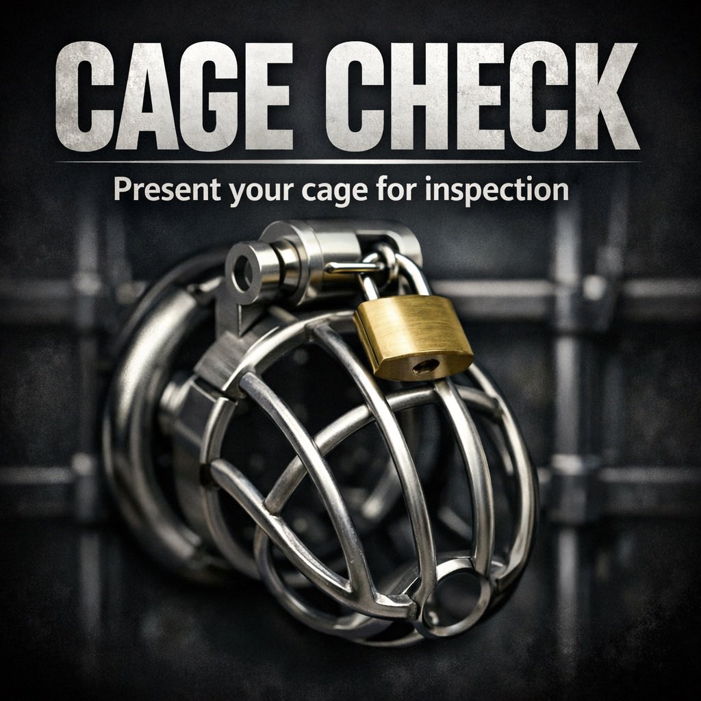 goodboyrt1's tweet photo. Get on your knees #chastity #malechastity #chastitycage #cagecheck 11th April 2026 https://t.co/rYBFz2LapH