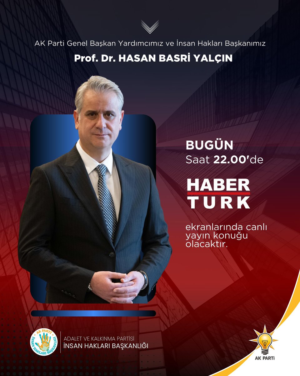 Bu akşam saat 22’de Habertürk’teyim.