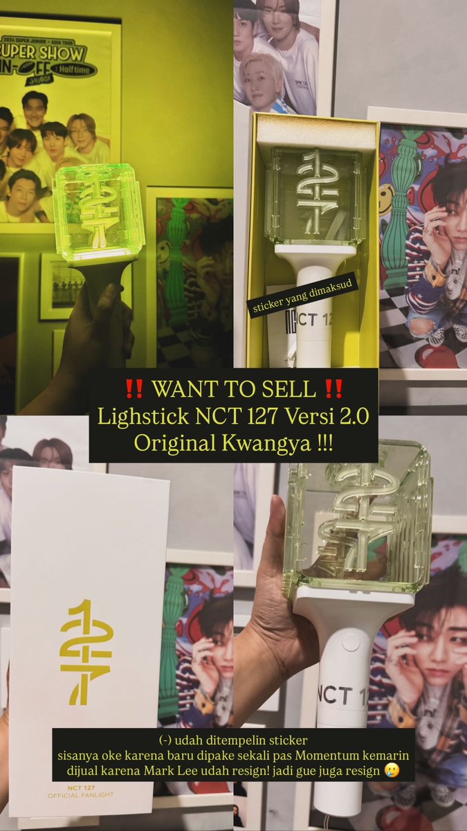 adienaaa's tweet photo. Hai guys aku mau jual lightstick NCT 127 punya ku original 🙂 kalau ada yang minatt boleh dm yaa 😌🫶🏻 #nct127 https://t.co/9FLgpku50M