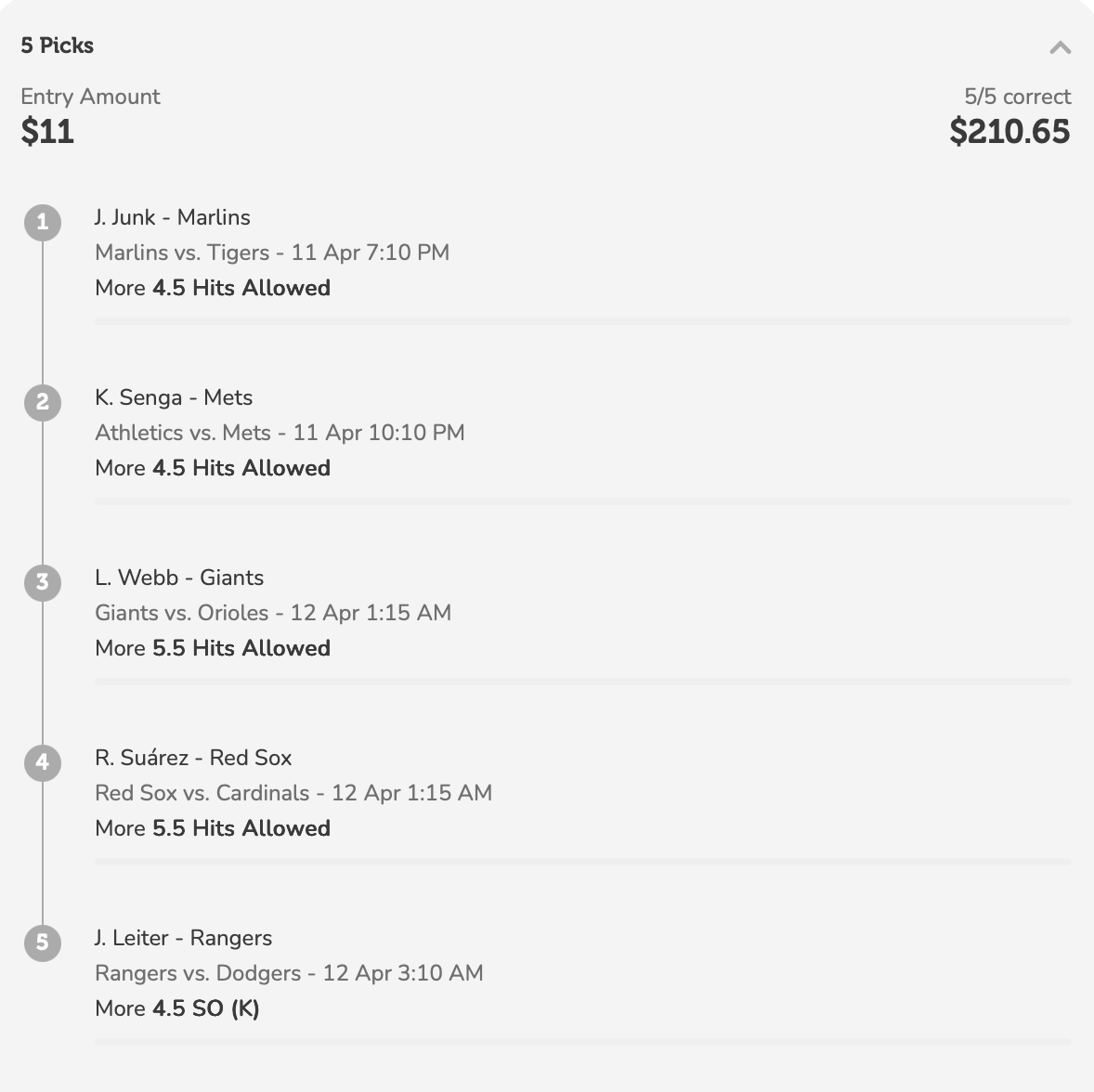 5️⃣ x 5️⃣ checklist

Want to play for free? Check out the promo in the comments‼️

#MLB |#GamblingX |#MLBPicks |#ParlayPlay