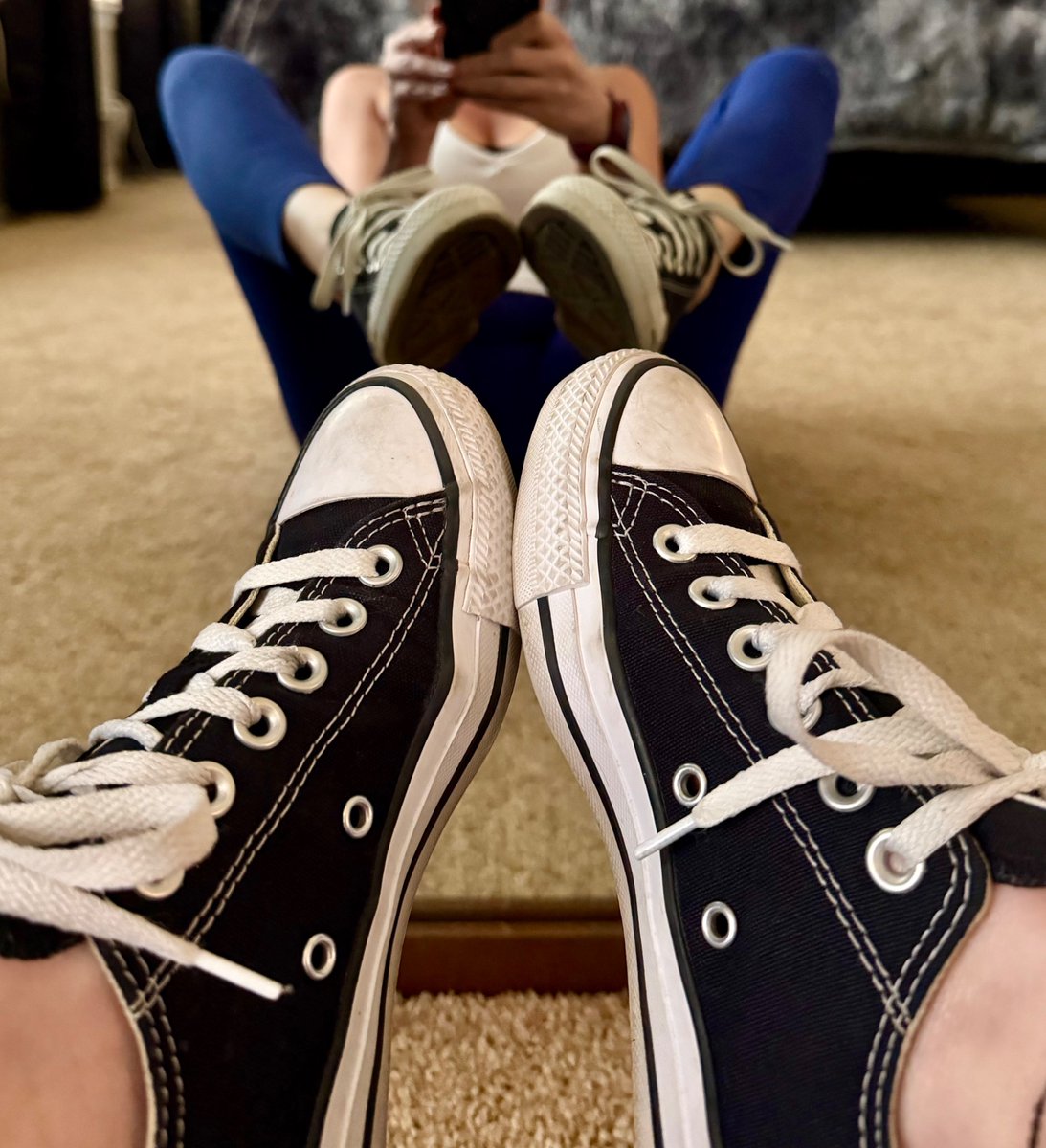 EliseHeart87's tweet image. Two of my favorite things.. #converse and #frenchtips