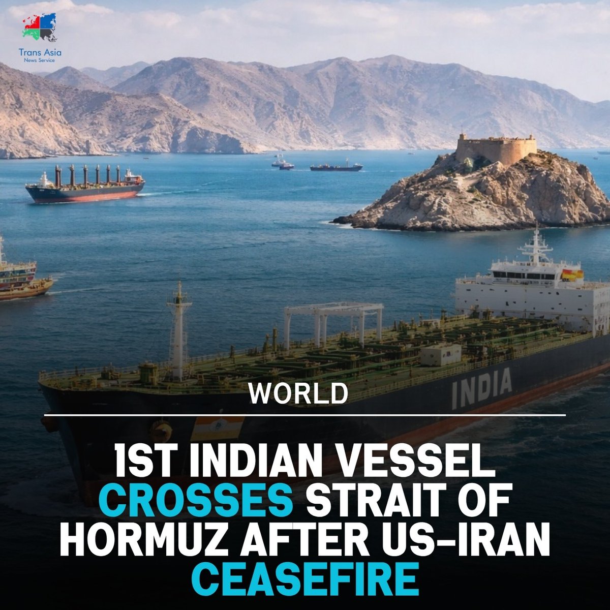 1st Indian Vessel Crosses Strait of Hormuz after US-Iran Ceasefire

Read More :transasianews.com/open-article/2…

#Iran  #IranWar‌  #india #isreal #hurmuz #Arsenal