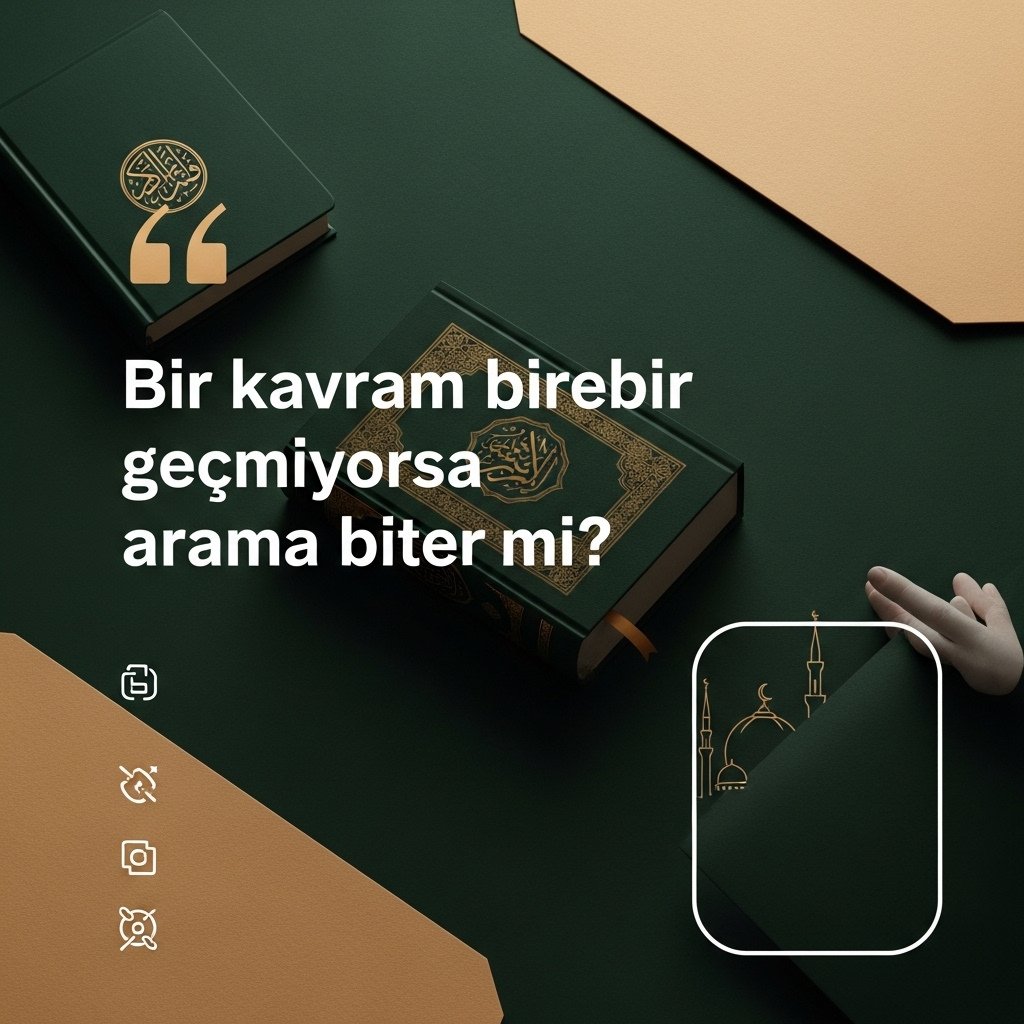 TefekkurAI's tweet photo. Bir kavram birebir aynı kelimeyle görünmüyorsa arama hemen bitmez. Bazen ifade değişir, bazen anlam alanı genişler, bazen bağlam başka bir yapı kurar. Bugün bu ayrımı açtım.

#Tefekkur #Baglam #Kuran #Ayet #Arama #Kaynak https://t.co/BBRXE9xIhW