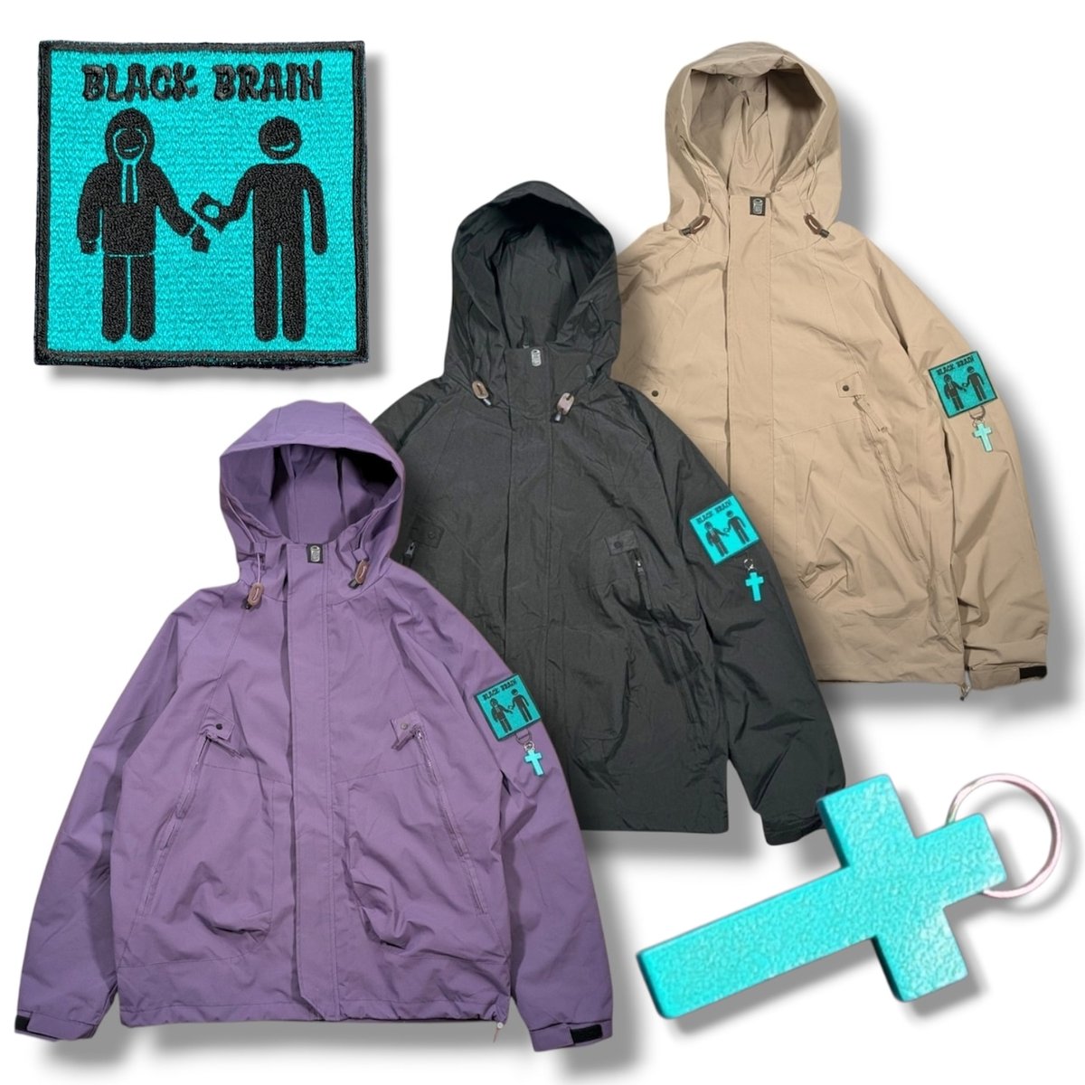 BRAIN DEAD/ブレインデッド/SKULL MECH LONG SLEEVE - BLACK ロンT 