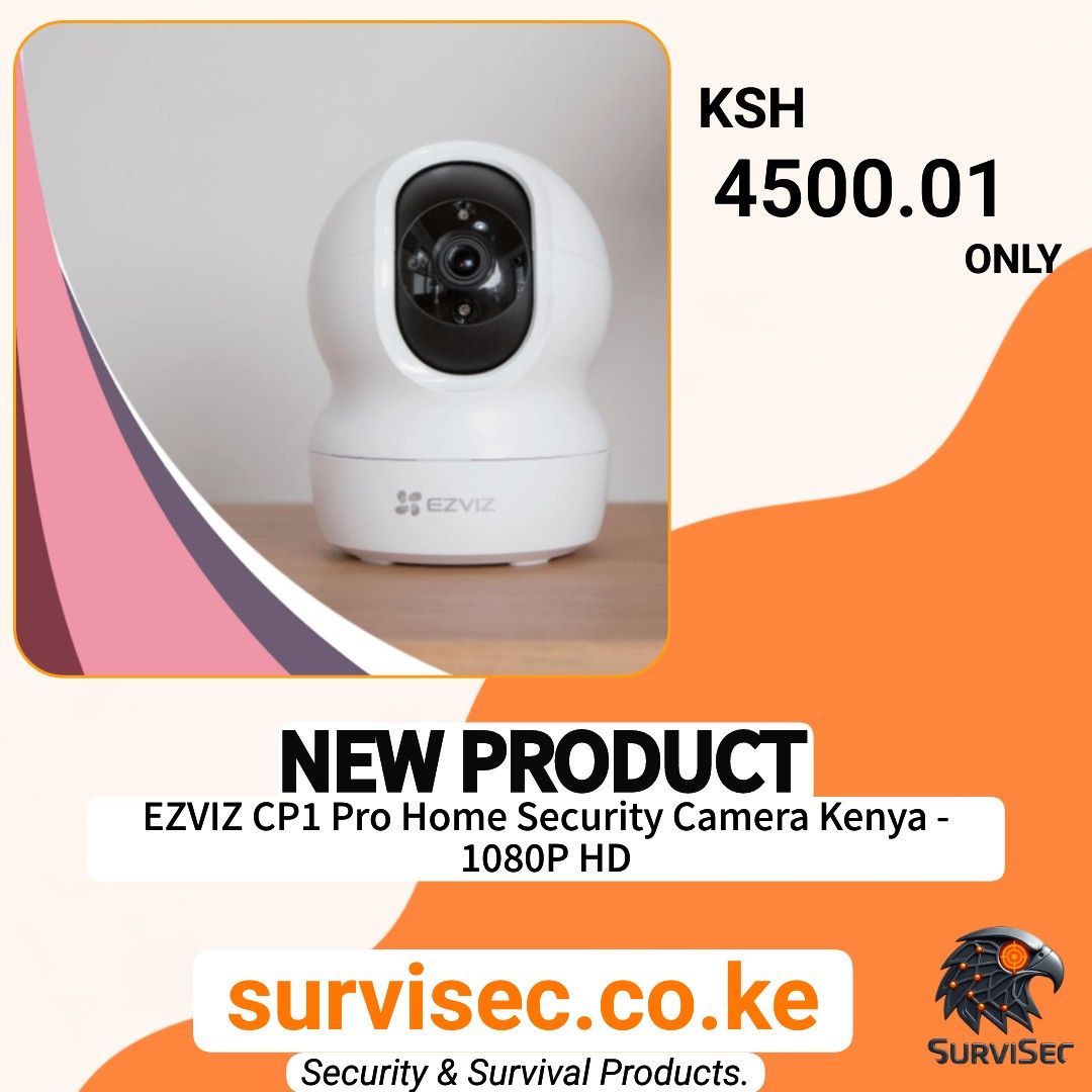 SurviSecGroup's tweet photo. EZVIZ CP1 Pro 1080P HD keeps your home secure — smart, affordable, easy to install.
Now KSh 4,500.01 (was KSh 5,200).
Kenya-wide delivery.
Shop: https://t.co/Pc5wmccObG
#Survisec #SecurityKenya #HomeSecurity https://t.co/V6zBSJBF8S