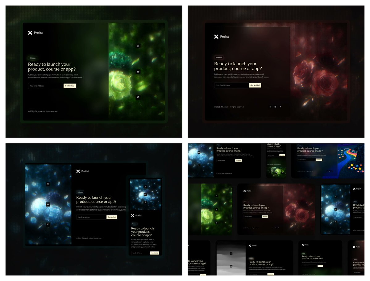 tilljanek's tweet image. Updated my waitlist template "Prelist" including new preview images

What do you think?

Old → New