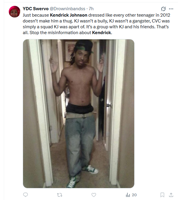 Swervo admits Kendrick Johnson was a member of the CVC.  Thank you for confirming this publicly Auntie.