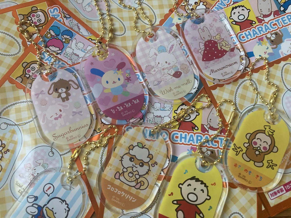 セリアさん サンリオキャラクターズ♡懐かしキャラ ♡フラットポーチ