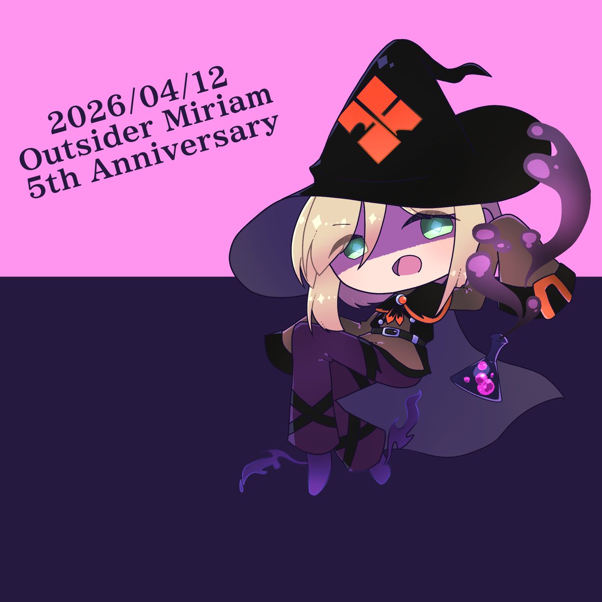 #異邦の使いミリアム実装五周年
異ミリ君実装5周年おめでとう！