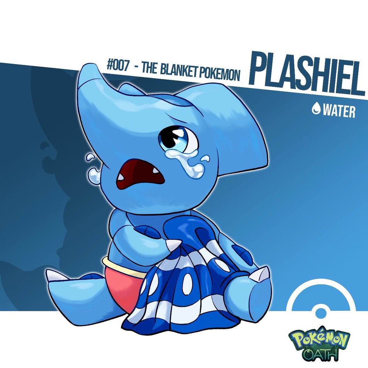 PokemonOath's tweet photo. Introducing the first of our all new starters, for our fan-game, Pokemon Oath. A game based on a brand new region inspired by Sri Lanka.
Introducing, the water type starter, Plashiel. The weeping elephant pokemon.
#pokemon #fangame #PokemonOath https://t.co/vNfBuQqsRe