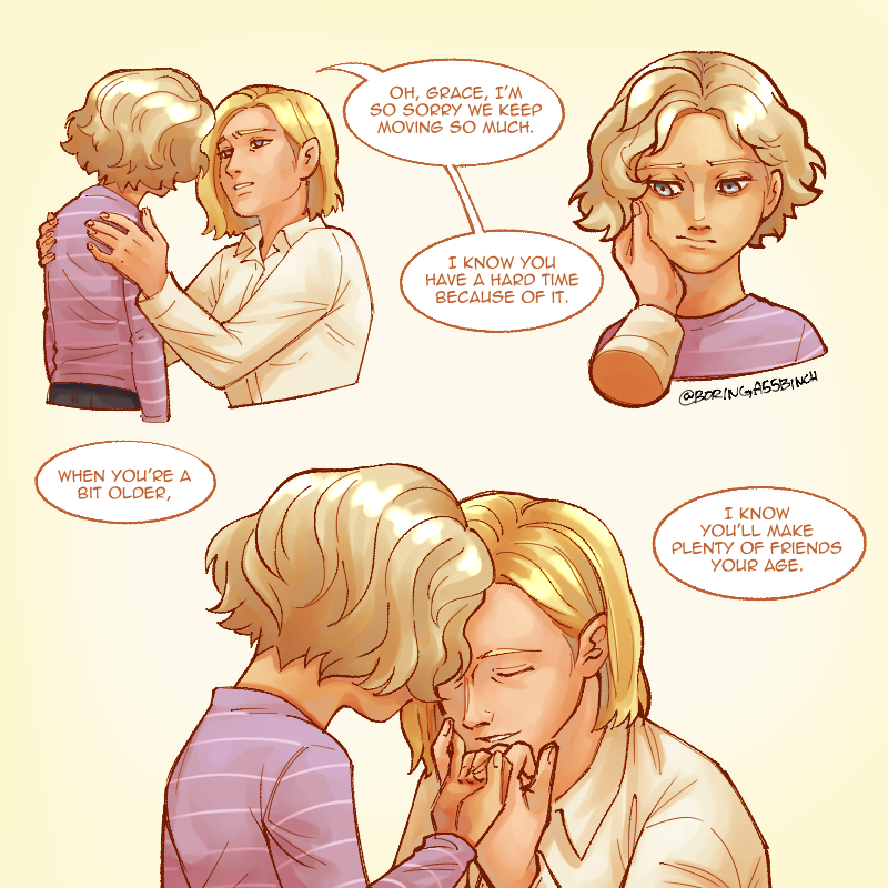 BoringA55Binch's tweet image. Grace rlly said my first two friends will be an old man and a little girl #RE9 #REBH