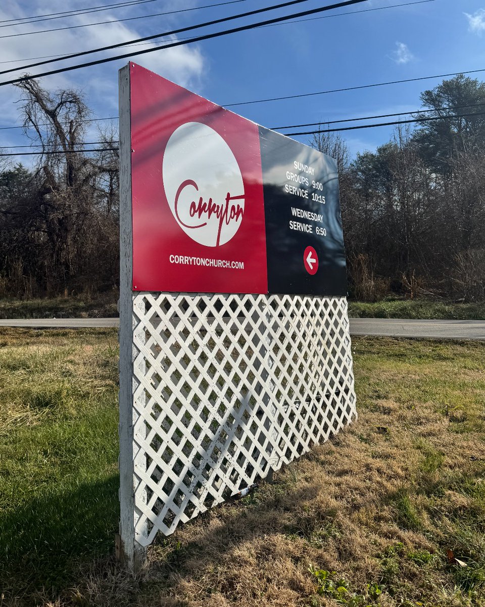 GCKnoxville's tweet image. Need a signage replacement? We can help! Check out this recent upgrade for @corrytonchurch. Thank you for trusting us with your brand!

#graphiccreations #roadsidesignage #since1987