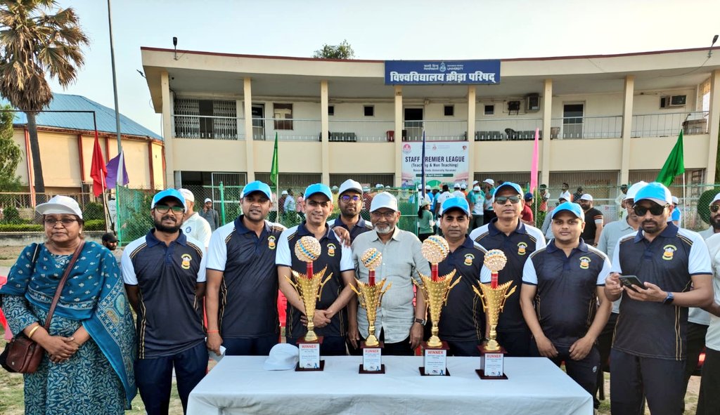 DeanScienceBHU's tweet photo. The Opening Ceremony of the Staff Cricket Tournament organised by the University Sports Board, BHU was held today at the Amphitheatre Cricket Ground. Vice-Chancellor, Prof. Ajit Kumar Chaturvedi has inaugurated the tournament &amp; unveiled the trophies.
Best wishes to all the teams! https://t.co/sb8HtrJrPG