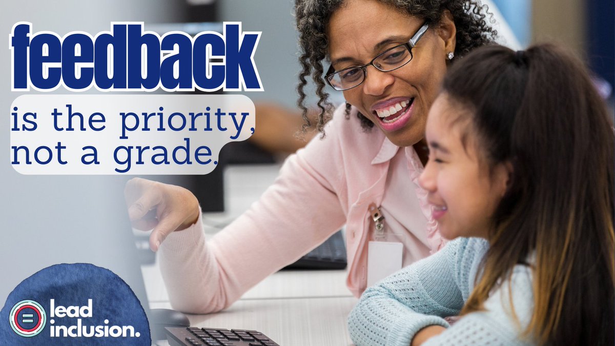 leeannjung's tweet image. 🔍 Gone are the days when the purpose of #assessment was to #grade and rank #students. Assessment is part of the instructional process--#feedback is the priority, not a grade.  #LeadInclusion #UDL #EdLeaders #Teachers #SBLchat #TG2Chat #TeacherTwitter