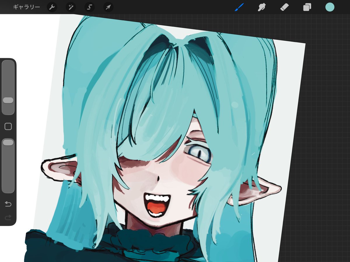 amaei_chan's tweet photo. 目にかかる髪の毛の塗りどうするか問題は一生解決しない絵師あるある~😵‍💫💫 https://t.co/JPFAJaidMK