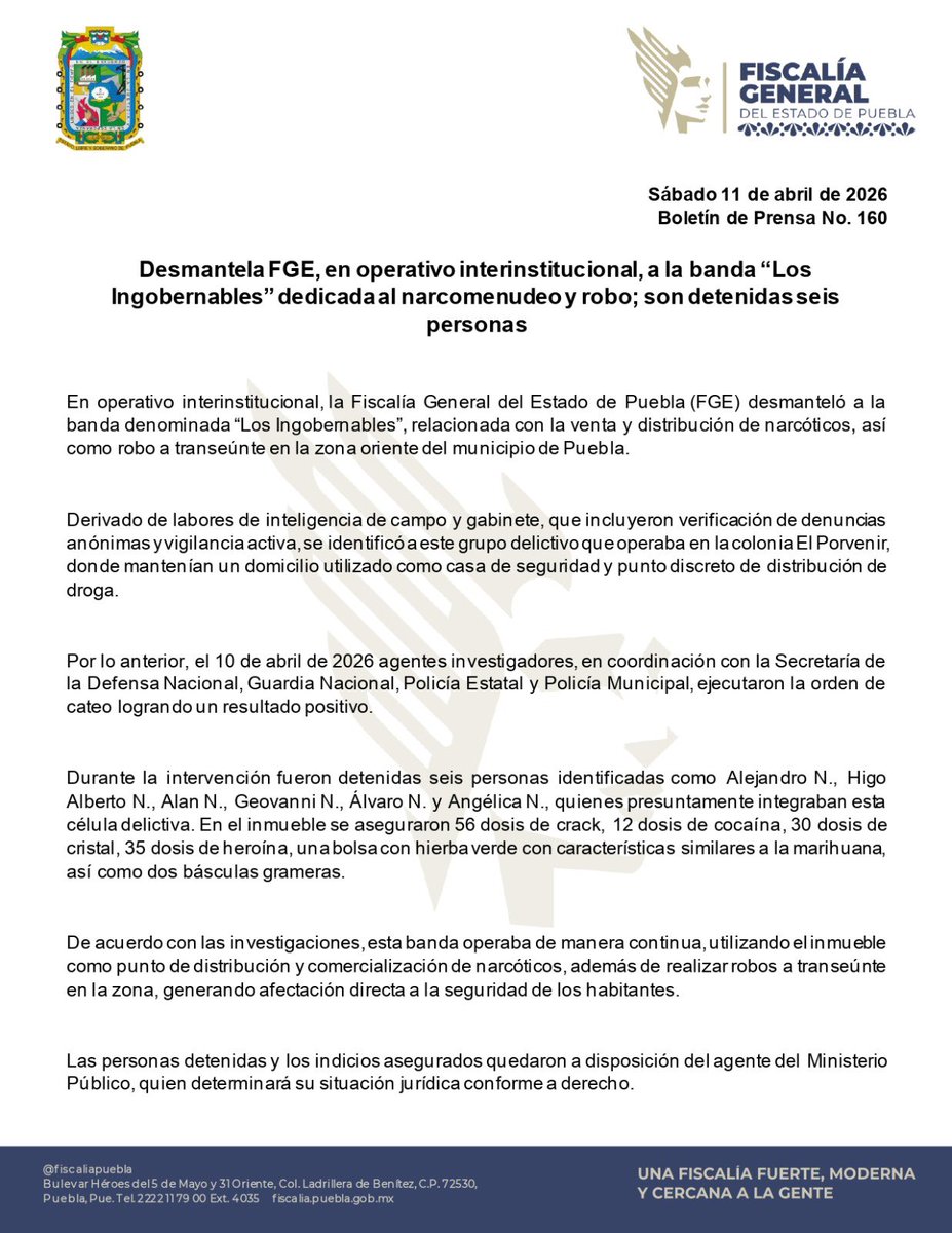 FGE Puebla tweet media