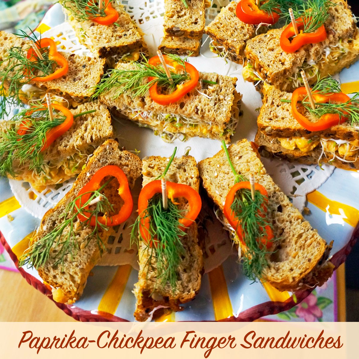 Jazzyvegetarian's tweet image. I just love chickpeas! In this spring-forward recipe, creamy chickpeas are paired with freshly squeezed lemon juice, smoked paprika, tahini and delicate alfalfa sprouts to provide an appetizing #vegan sandwich for a #plantbased luncheon entrée. 🌶️🌱🥪 YUM! jazzyvegetarian.com/paprika-chickp…