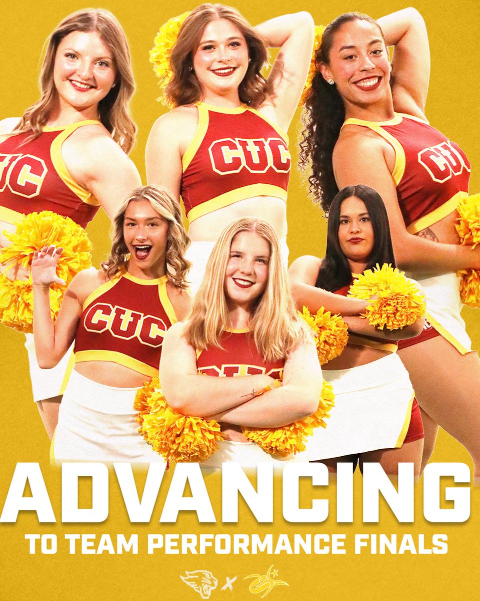 CUCDanceCheer's tweet photo. 𝘾𝙤𝙪𝙜𝙖𝙧𝙨 𝘼𝙧𝙚 𝘼𝙙𝙫𝙖𝙣𝙘𝙞𝙣𝙜.

We absolutely nailed our Team Performance this morning and we’re moving onto finals tomorrow! https://t.co/BqMBOIFShA