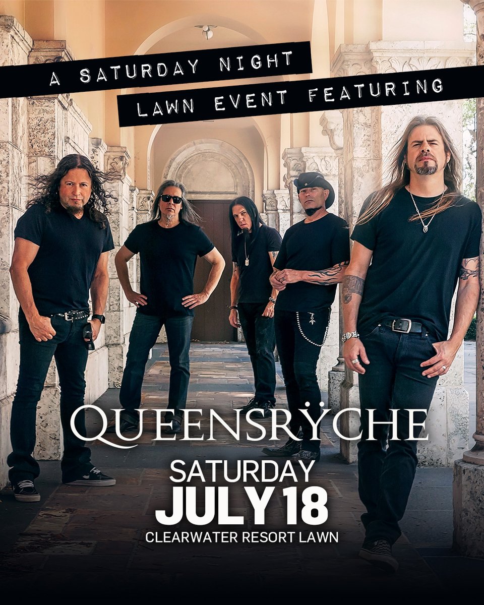 🎸 Queensrÿche LIVE
📍 Clearwater Event Lawn
🗓 July 18
⏰ 7PM (Doors 5PM)
🎟 $54 | 18+
Don’t miss this legendary rock show 👀
🔗 bit.ly/3Ot6FoI
#Queensryche #LiveMusic #RockConcert #ClearwaterCasino