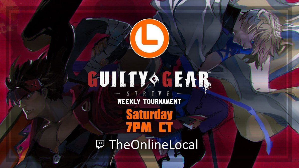 TheOnlineLocal's tweet image. Our Guilty Gear Strive #GGST #tournament is TONIGHT! Format is double elimination, so you can claim the free codes and contribute to the Matcherino!

Tonight the 11th of April at 5pm PT/7pm CT/8pm ET!

start.gg/tolggst

matcherino.com/tolggst

twitch.tv/theonlinelocal