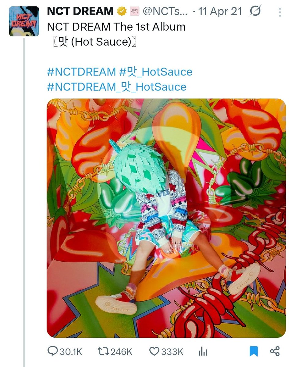 [ Random Throwback of The Day 🕰️ ]

NCT DREAM 1st Full Album 'Hot Sauce' announcement! The tweet once reached 400K likes

Were you there?
#NCTDREAM <a href="/NCTsmtown_DREAM/">NCT DREAM</a>