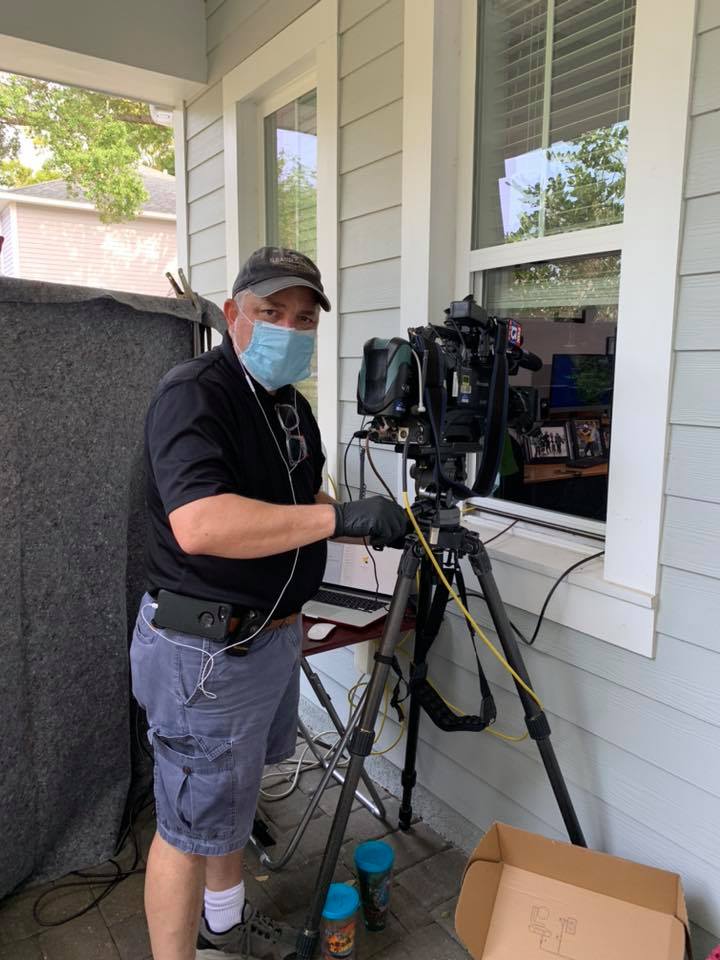 PaulFox13's tweet image. Six years ago today ...
@FOX13News  videographer Craig Davisson outside my office window.
Me and Brody in my office.
Not pictured. An occasional #Tampa Police Officer asking "what's going on here?" @TampaPD