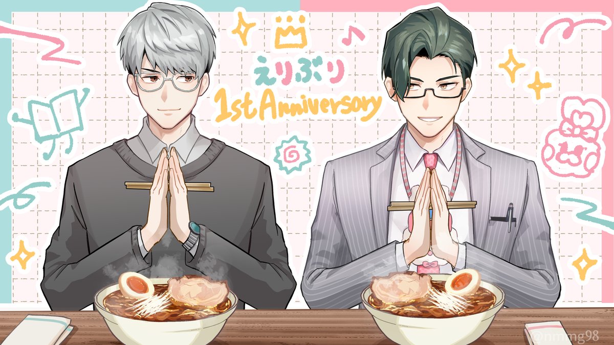 nmmg98's tweet photo. ㊗️えりぶり1周年㊗️おめでとうございます‼️🎊
こちらのイラストを担当させて頂いておりました👏
動き＆背景を素敵にして下さって感謝…‼️
残り期間もどうぞよろしくお願いいたします🎉
#えりぶりもう1周年 #図解ヒトツバシ #五木社内報 https://t.co/VCjU72Wrln