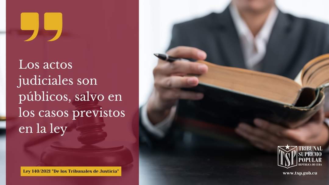 Sabías que...
#TribunalSupremoPopularCuba