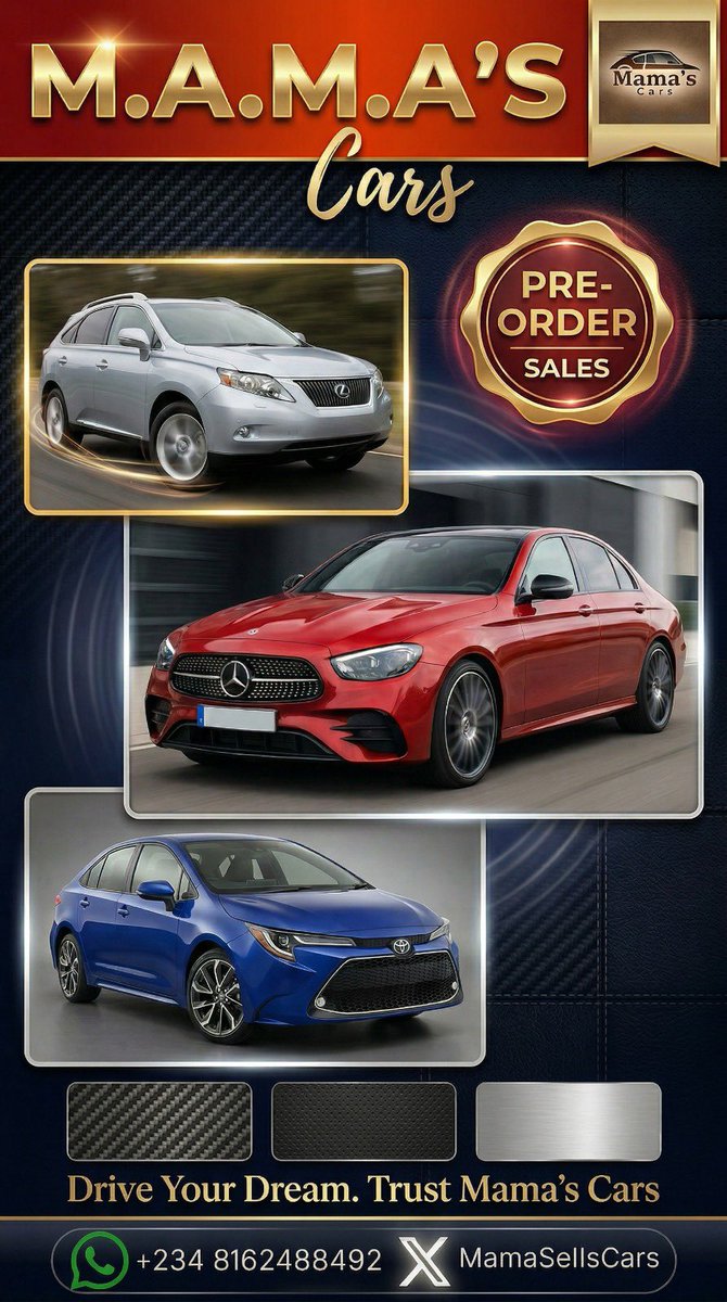 MamaSellsCars's tweet photo. Hello Guys 

If you see this, like; follow and retweet.

We are fully positioned to deliver on all your orders. https://t.co/ZKYfzl57N1