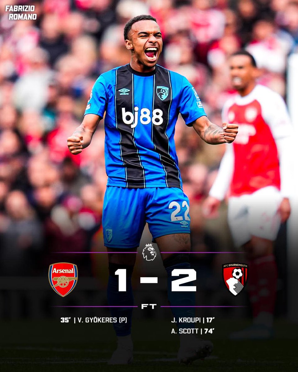 Arsenal is on the verge of bottling another title...

From chasing quadruple to losing three of their last four matches...

However, they are still chasing the premier league and Champions League titles...