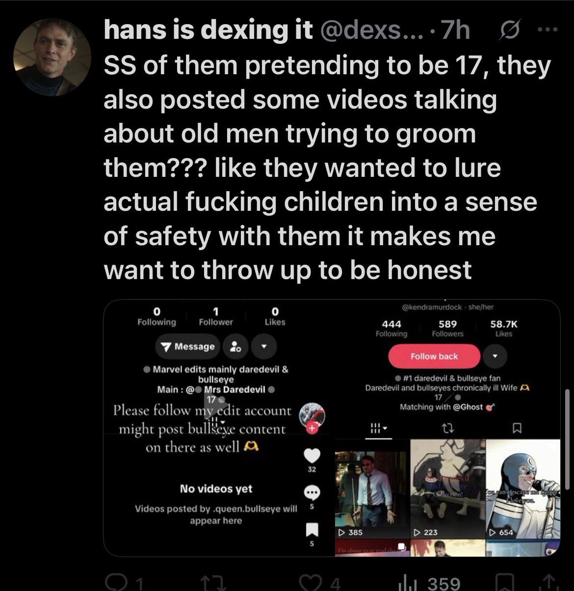 bullseyes wife DDBA SPOILERS tweet media