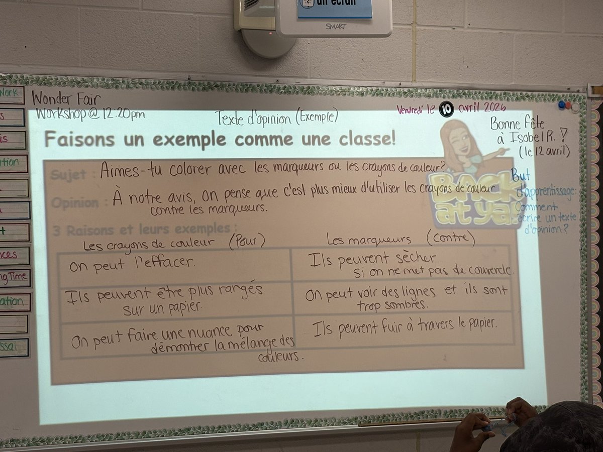 on a commencé à créer notre propre texte d’opinion comme une classe! ✏️ <a href="/StUrsulaDPCDSB/">St. Ursula</a>